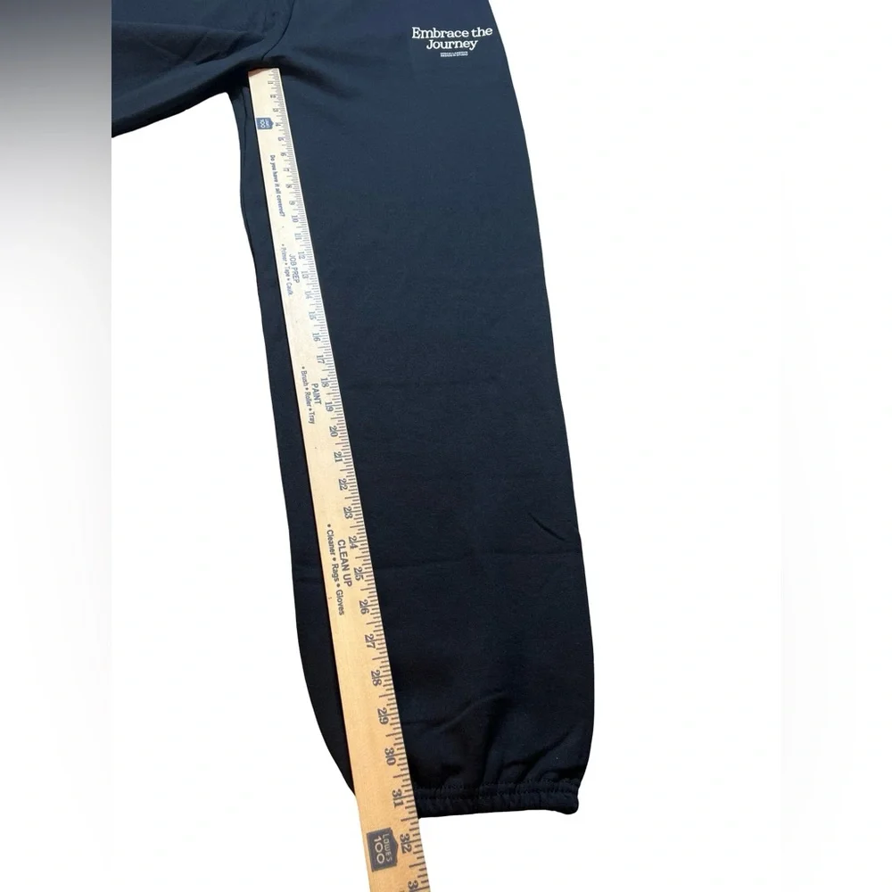 Misc. Design Studio Black Graphic Sweatpants Embrace‎ the Journey Joggers large